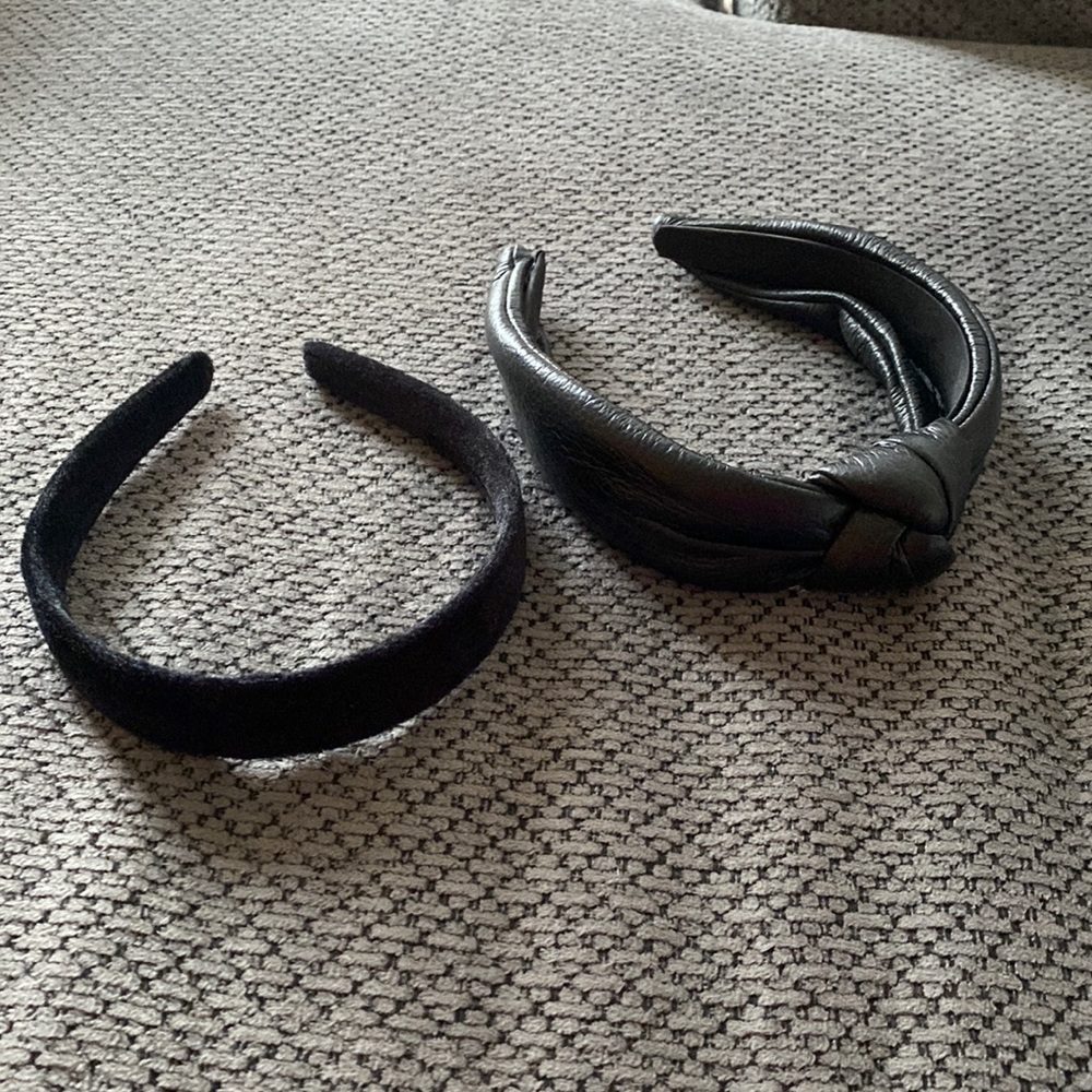 Two black headbands